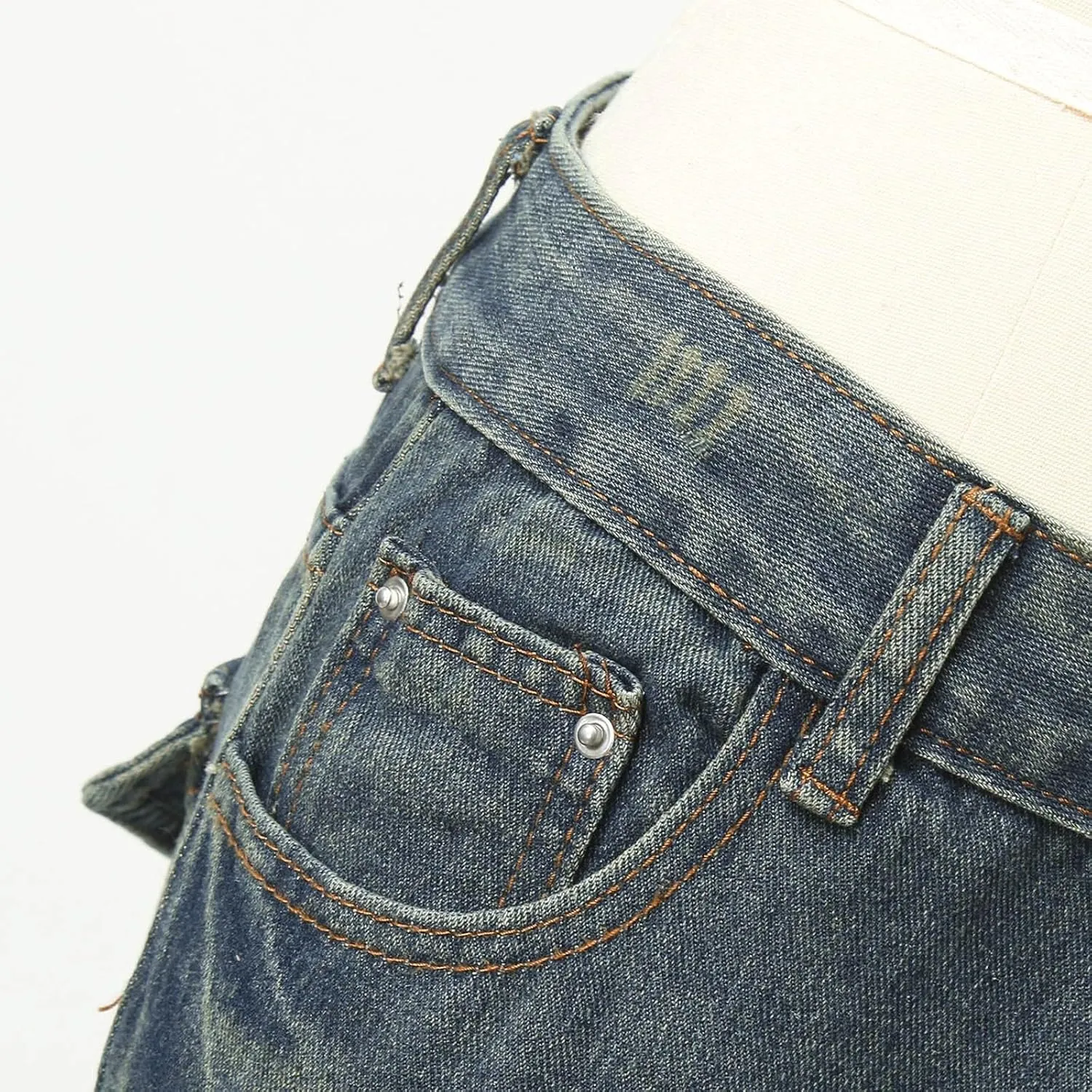 Y2K Jeans for Women Baggy Boyfried Jeans Loose Wide Leg Jeans High Waist Hip Hop Pants Casual Trousers Goth Trousers