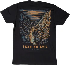 Yee Yee Apparel Fear No Evil Graphic Tee Shirt  Mens Graphic Tees and Short Sleeve Shirts with Back Design