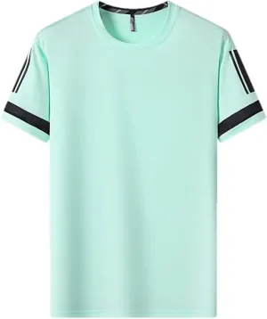 Youllyuu Quick Dry Sport T Shirt Men 2023 Short Sleeves Summer Casual Oversize T-Shirts Gym Top Tees