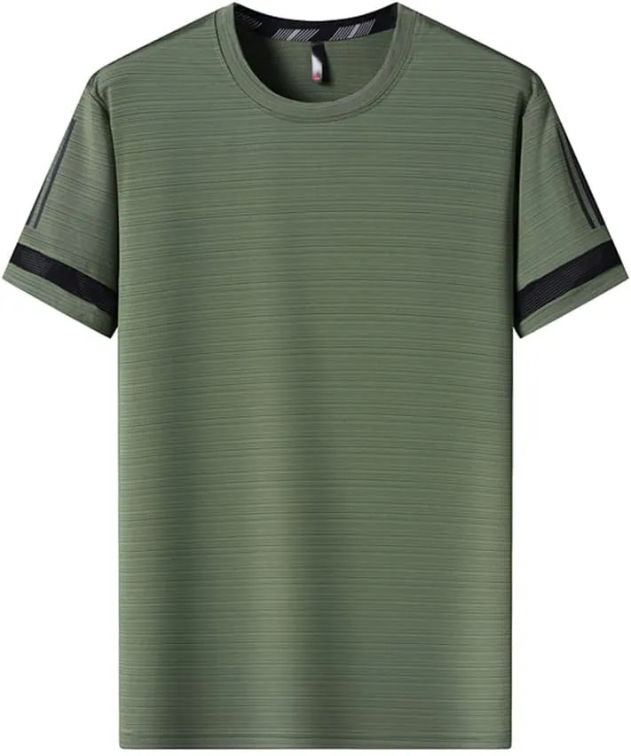 Youllyuu Quick Dry Sport T Shirt Men 2023 Short Sleeves Summer Casual Oversize T-Shirts Gym Top Tees