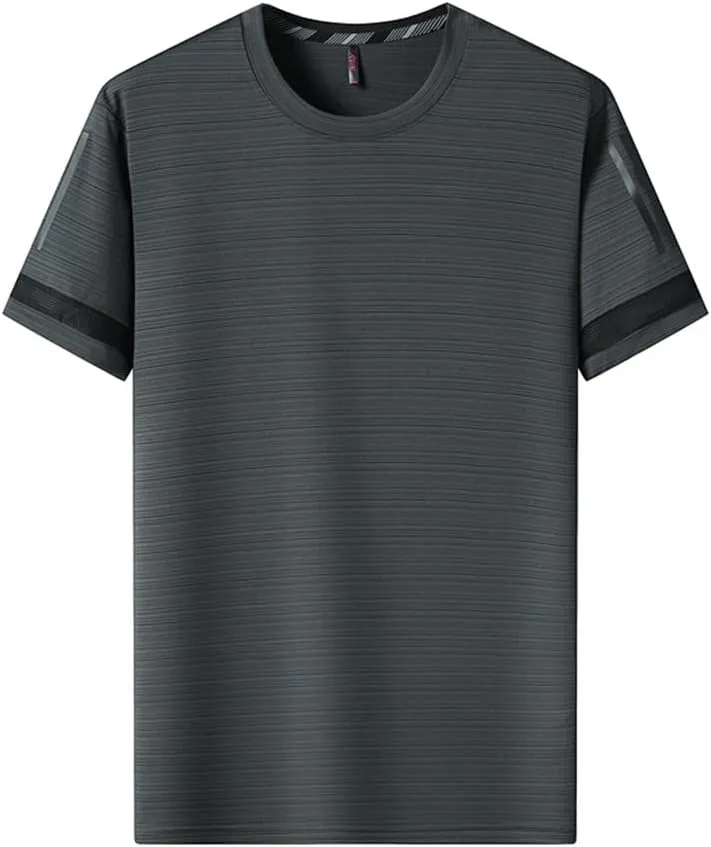 Youllyuu Quick Dry Sport T Shirt Men 2023 Short Sleeves Summer Casual Oversize T-Shirts Gym Top Tees
