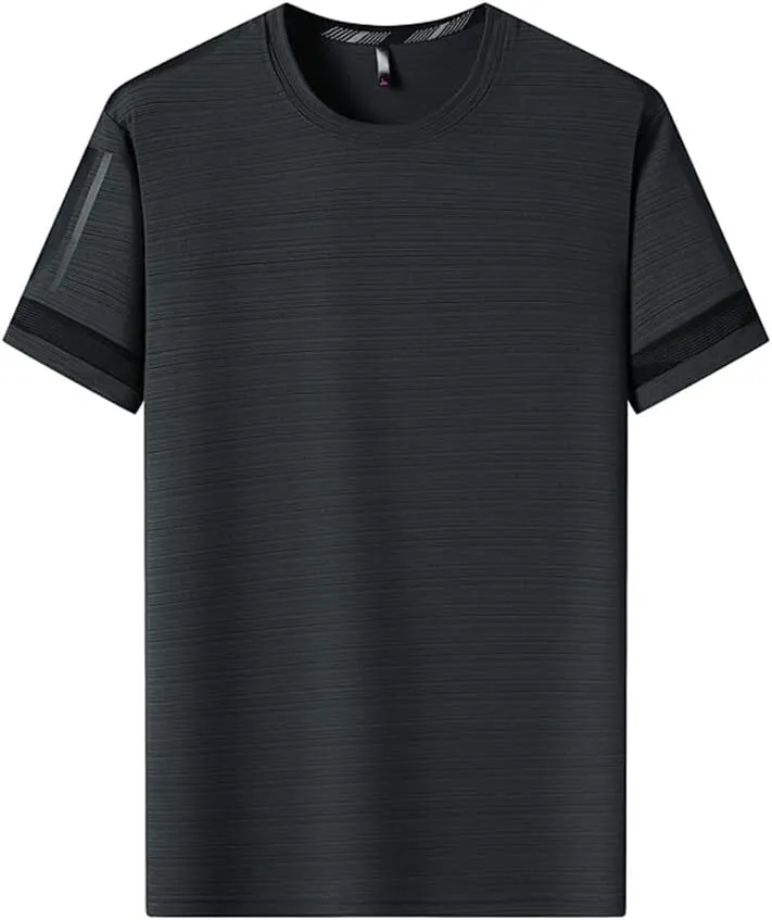 Youllyuu Quick Dry Sport T Shirt Men 2023 Short Sleeves Summer Casual Oversize T-Shirts Gym Top Tees