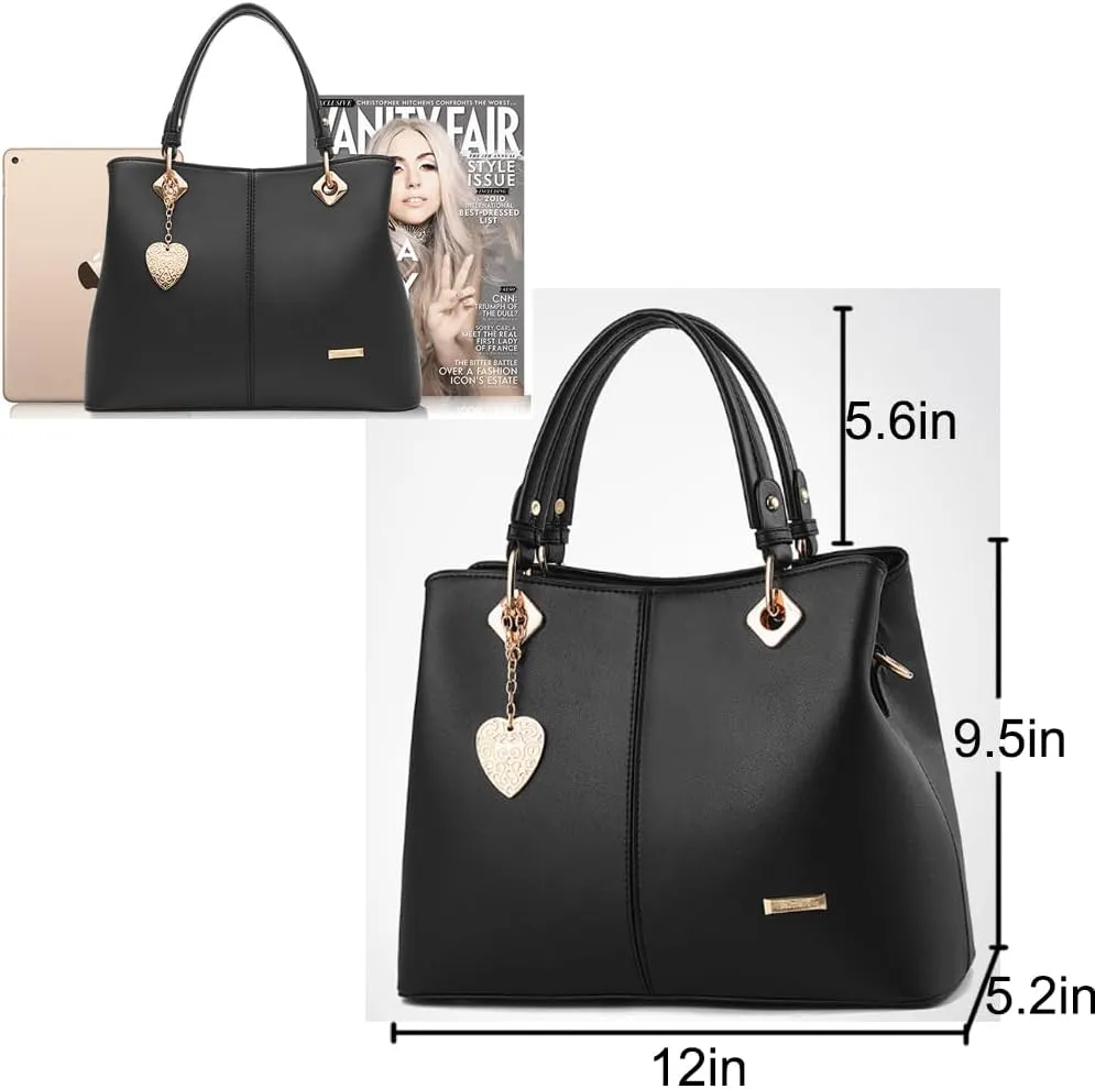 ZiMing Women Handbag Satchel Bag Faux Leather Top Handle Bags Tote Bag Ladies Shoulder Bag Briefcase