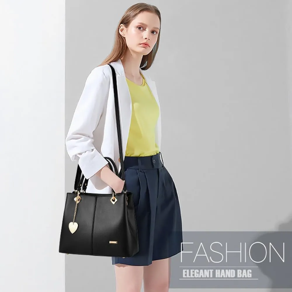 ZiMing Women Handbag Satchel Bag Faux Leather Top Handle Bags Tote Bag Ladies Shoulder Bag Briefcase