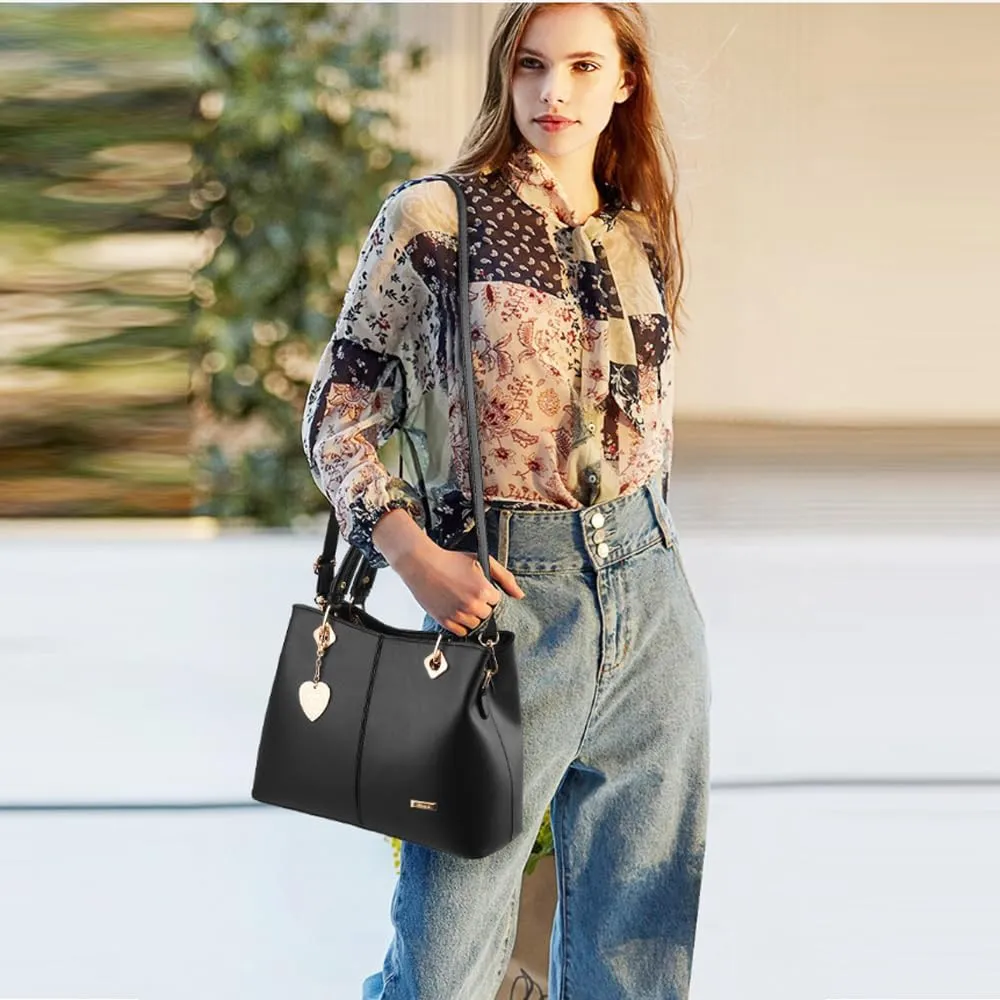ZiMing Women Handbag Satchel Bag Faux Leather Top Handle Bags Tote Bag Ladies Shoulder Bag Briefcase